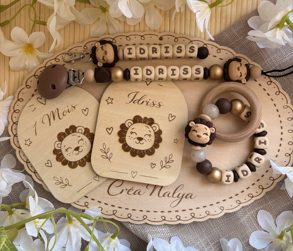 Coffret bois & perles