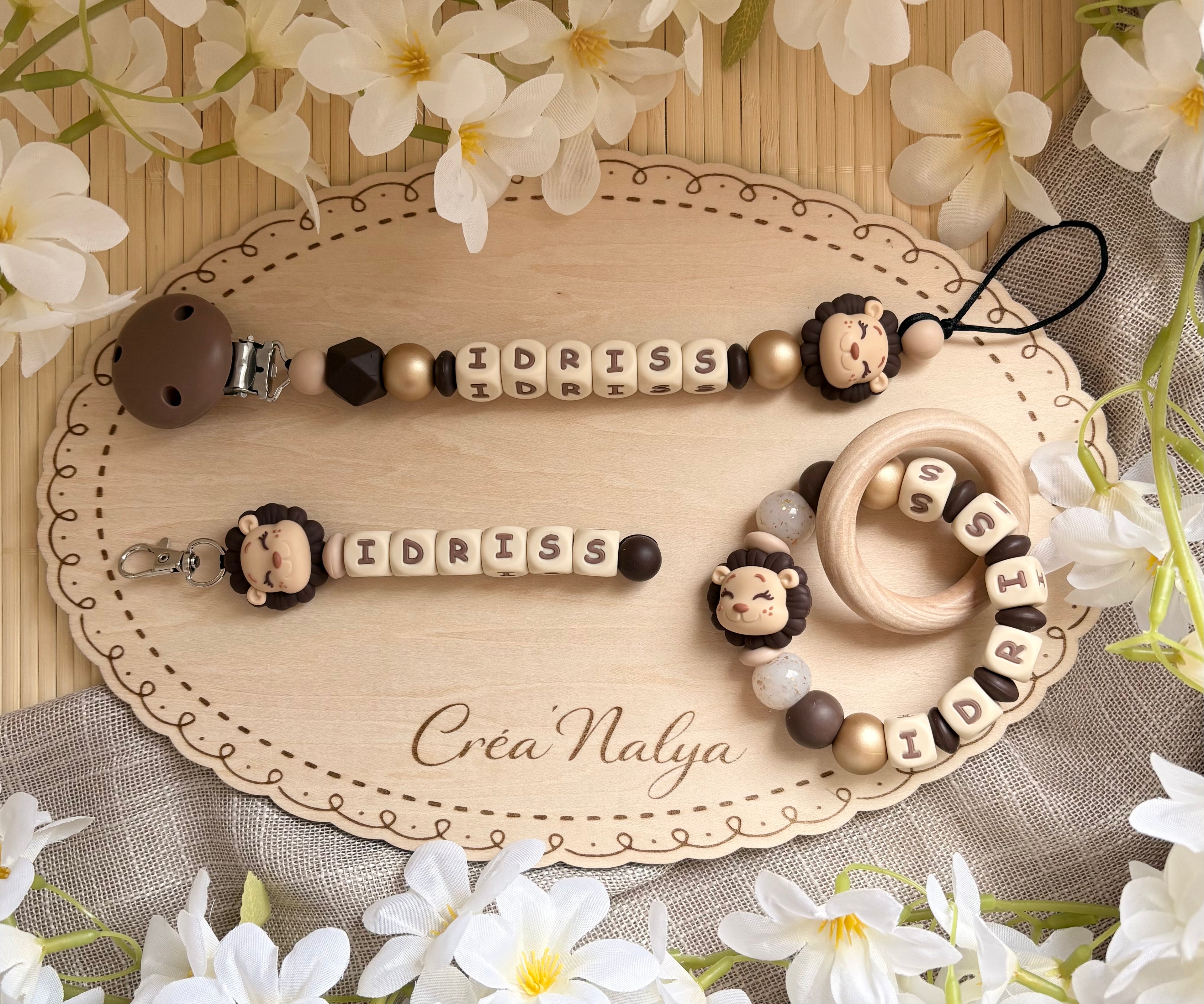 Coffret bois & perles
